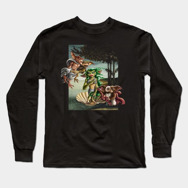 The Birth of Gremlinus Long Sleeve T-Shirt by BER